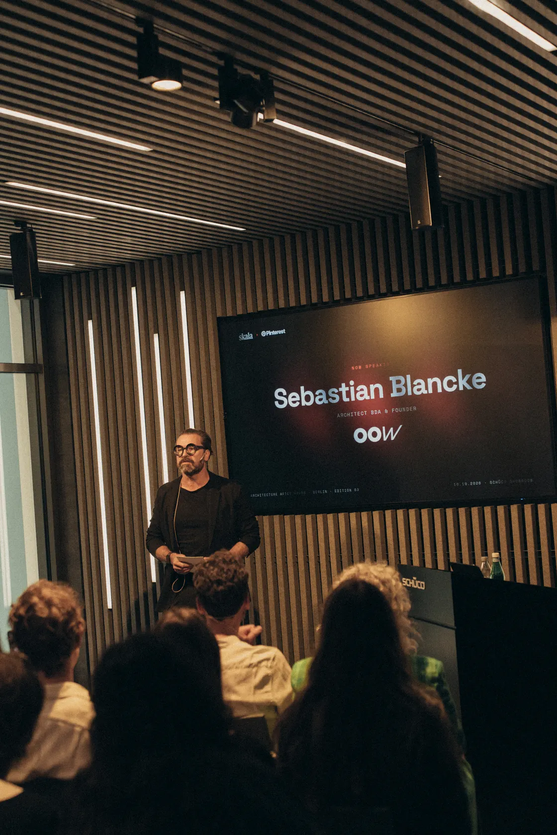 Guests and speakers at Architecture After Hours, Berlin edition